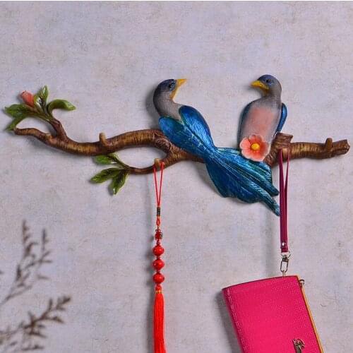 ORIGINAL HOME RESIN WALL HANGER DEER ANTLER RACK DECORATIVE RETRO WALL HOLDER CRAFT LIVINGROOM WALL STORAGE DECOR KEY COAT HOOKS