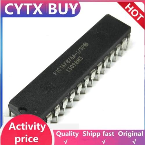 1PCS PIC16F876A-I/SP DIP28 PIC16F876A DIP 16F876A DIP-28 nhanced Flash Microcontrollers new and original IC