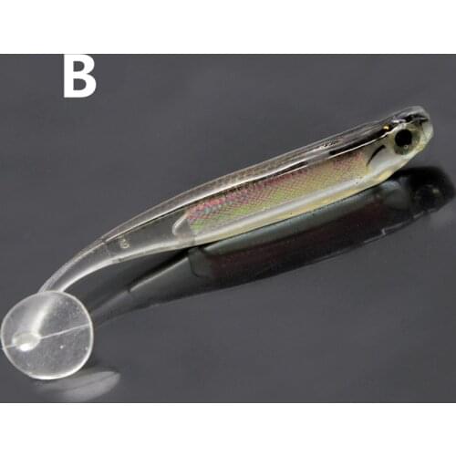 3pcs/Winter fishing Sea fishing bionic T tail soft bait 9cm/5g-7cm/2g Artificial 3D eyes T-tail shaker Swim bait Fishing tackle