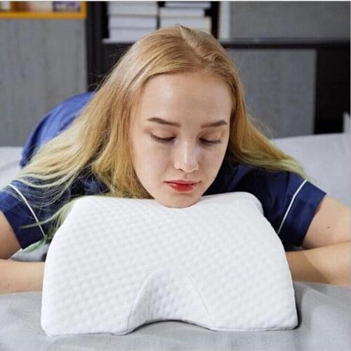 Zero pressure pillow slow rebound memory foam pillow Multifunctional lunch break sleeping pillow Couple anti-hand arched pillow