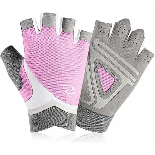 Professional Gym Gloves Women Weight Lifting Crossfit Workout Fitness Gloves Breathable Bodybuilding Half Finger Hand Protector