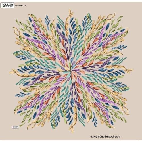 REYYAN SILK OYALIK WRITING (NEW QUALITY)-16308 - RENK-32