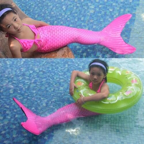 Luxurious Girls Mermaid Tails Swimming Dress Cosplay Costume Children Beach Clothes Mermaid Swimsuit for Kids Swimmable Costumes