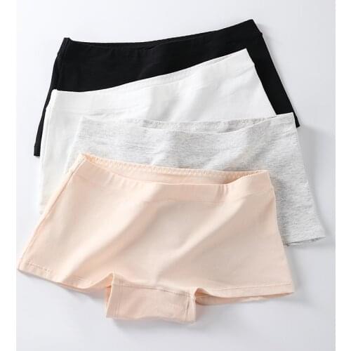 Panties Female Cotton Boxer Large Size High Quality Soft Comfortable Sexy Girl Seamless Boxer Underwear Head Harajuku New Style