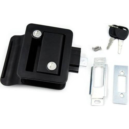 Universal RV Entry Door Metal Lock Motorhome Trailer Safety Lock Panel Hardware Latch Handle Knob Deadbolt