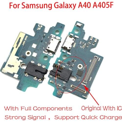 30PCS,100% Full Original Tested USB Port Charger Dock Plug Connector Charging Board Flex Cable Microphone For Samsung A40 A405F