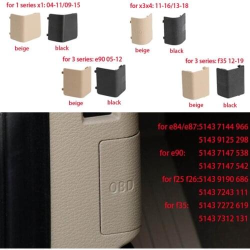 OBD Plug Cover Kick Panel Trim Cap Protective Shell Casing Diagnostic System for BMW E90 f35 1 series 2 series X1 X3 X4