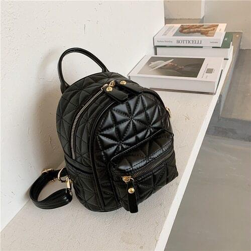 Womens Pu Leather Backpack 2021 New Female Small Backpacks for Girls School Bags Japanese College Travel Back Pack Fashion Mini