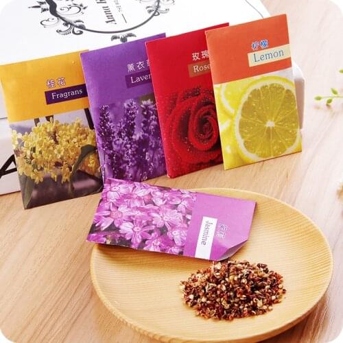 3Pcs Natural dried flowers Incense Sachets Lavender Scented Sachets Vanilla Jasmine Aromatherapy bag for Drawer Closets and Cars