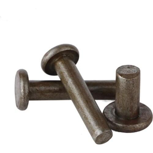 30pcs M3 Solid rivet Flat Natural rivets Carbon steel 4mm-30mm length 30pcs M3 Solid rivet Flat Natural rivets Carbon steel 4mm