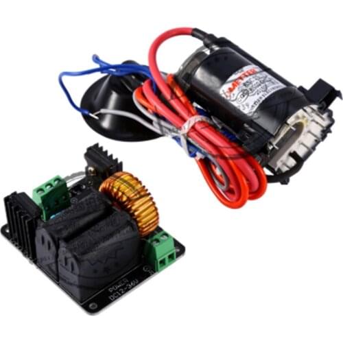 300W 10A ZVS Tesla Coil High Voltage Generator Driver Board Discharge Flyback Driver Module Ignition Coil DC 12-36V