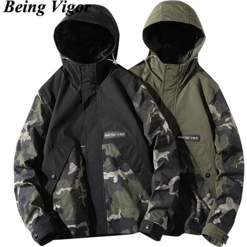 BINWEIGE Mens Camouflage Jackets