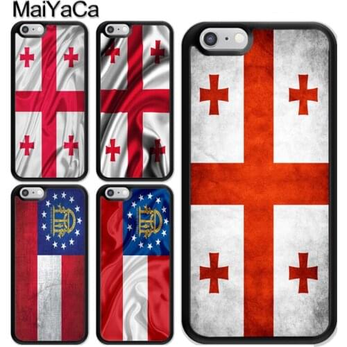 Georgia Grunge Flag Case For iPhone 12 Mini 11 Pro MAX X XR XS MAX SE 2020 6S 7 8 Plus 5s Cover