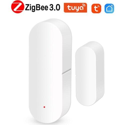 Tuya ZigBee Mini Smart Life Door Window Sensor Smart Home Magnetic APP Notification Alarm Security Detector Work With Hub