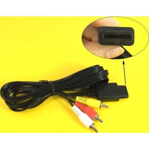 JCD 1.8M 6ft RCA AV Video TV Cable Cord av cable for N64 Game Cube SFC N64 NGC AV