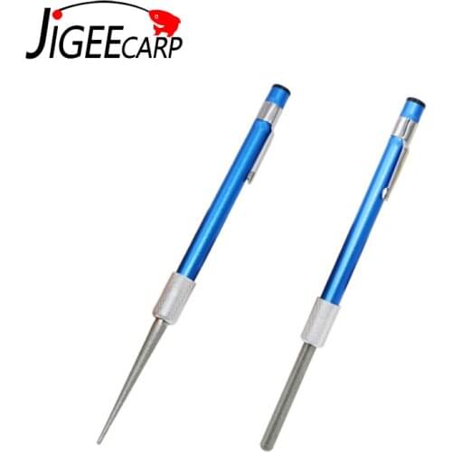 JIGEECARP1pc Mini Fishing Hook Hone Fishhook Diamond Pen-shaped Sharpper Carp Fishing Sharpening Stone Tool and Tackle Accessory