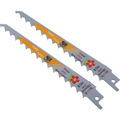 2Pcs 6 inch Blades Reciprocating Saw Sharp S617K Extra Sabre Pruning For Wood Safety
