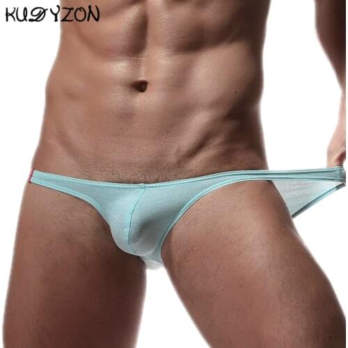Mens Gay Underwear Sexy Men Briefs Soft Cotton U Convex Briefs Breathable Underpants Low Waist Calzoncillos Cuecas Underwear