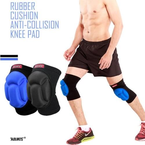 2Pcs/Lot Mens Outdoor Sport Shock Absorption Sponge Knee Pads Support Fitness Absorption Gym Protector