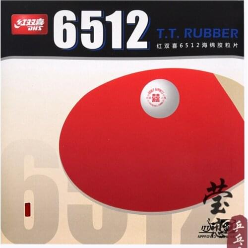 2020 New DHS 6512 Classic Table Tennis Rubber (Allround Type) Original DHS 6512 Ping Pong Sponge
