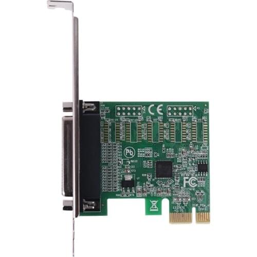 Parallel Port DB25 25Pin PCIE Riser Card LPT Printer to PCI-E Express Cards Converter Adapter AX99100