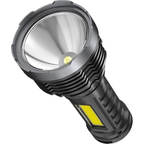 Portable Torch XHP-50 LED USB Rechargeable Flashlight Waterproof Camping Lantern COB Side Light Torch Light Lamp Night Lights