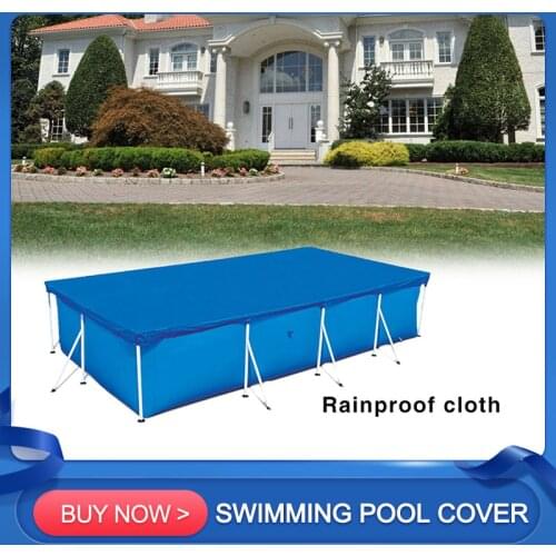 Rectangular Pool Cover Tarpaulin Solar Swimming Pool Protection Cover Heat Insulation Film For Indoor Outdoor Pool Accessories
