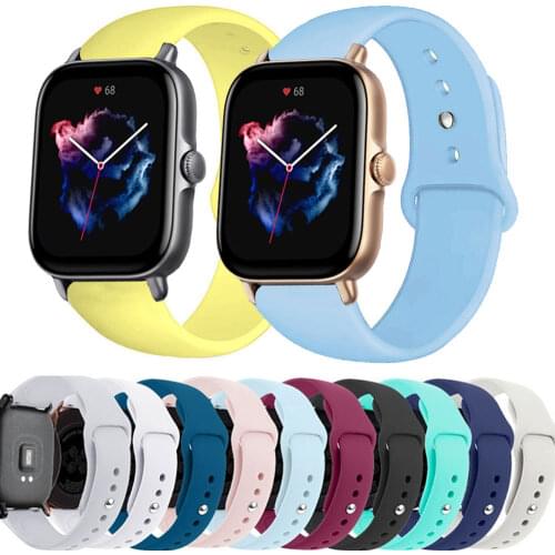 Strap For Huami Amazfit gts 2 Mini gts2 gtr 47mm 42mm replacement SmartWatch Bracelet 22/20mm watch Strap correa Amazfit Bip