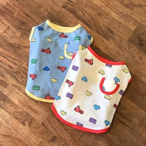 Dog Vest Clothes Spring Summer Pets Outfits Cooling Clothes for Small Dogs Pet T shirt Soft Puppy Dogs Clothes Shirts 139