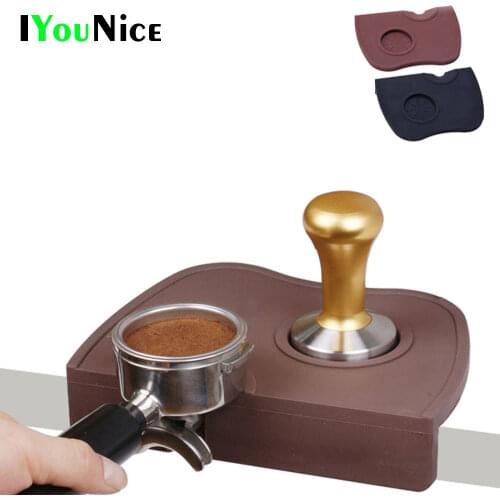 IYouNice High Quality Espresso Coffee tamper mat Silicon corner mat Coffee Maker Tamper Mat (no coffee tamper)