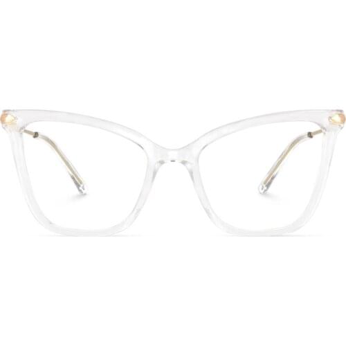 Zeelool Womens Oversized Butterfly Eyeglasses Frame with Clear Lens Hilary FX0206
