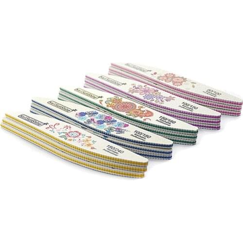 1 Pcs Nail Files Printed Washable Nails Files Sandpaper Willow Manicure Tool High Quality