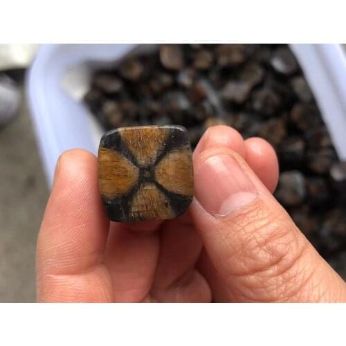 Natural gemstone raw staurolite polished fairy cross stone mineral specimen reiki healing quartz crystal stone as a gift random