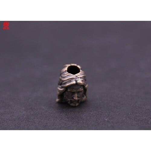 1PC Retro Brass Copper EDC Paracord Beads Lanyard Pendants Knife Beads Umbrella Rope Cord Necklace Bracelet Beads Pendants