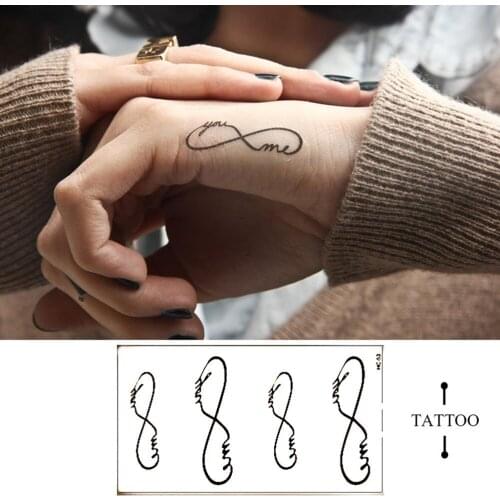 1pc Sexy Removable Waterproof Tattoo Metallic Temporary Tattoo Stickers Body Art