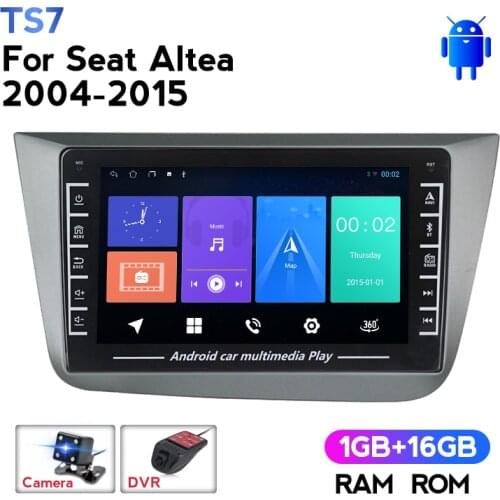 1280x720 Android DSP IPS Car Radio Multimedia Navigation GPS for Seat Leon Altea 2005-2015 2DIN NO DVD Support Carplay DVR SWC