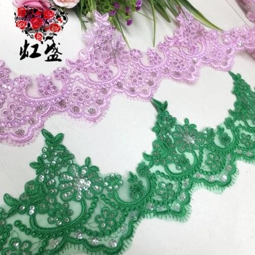 14cm * 50cm/piece,3D Lace Nail Bead Decal,Clothing,Skirt,Dress,Decoration,Tablecloth,Curtain Accessories,DIY Handmade Materials