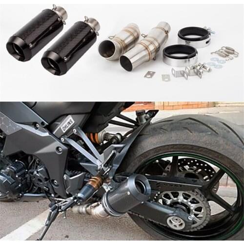 2010-2019 NINJA Z1000 motorcycle modified exhaust pipe Z1000SX carbon fiber high strength muffler middle section connecting pipe