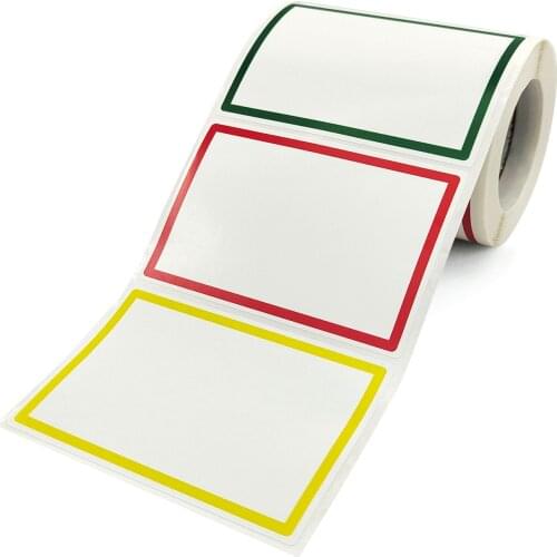 2021 5.8cm*8.8cm 150 pieces /roll, color sticker for office name cabinet identification card