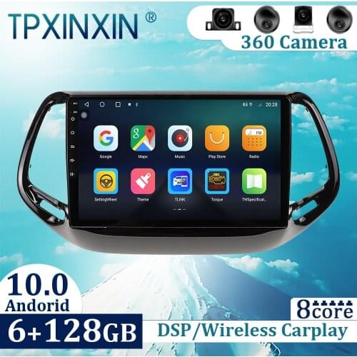 6+128GB For Jeep Commander 2016-2019 Android 10 Carplay Radio Player Car GPS Navigation Head Unit Car Radio with Screen