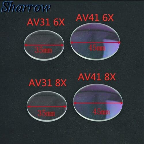 6X 8X Archery Compound Bow Sight Magnifying Glass Lens Needle Sight Magnifier Glass Sight Scope Lens Hunting Shooting Aiming