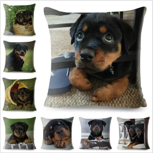 Germany Car Rottweiler Cushion Sofa Covers Dog Pillow Loyalty Home Decor Pet