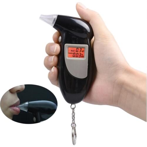 New Digital Alcohol Tester Breath Alcohol Tester Keychain Alcohol Detector Breathalizer Breathalyser Device LCD Screen