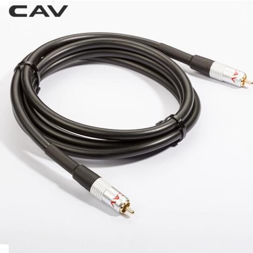 CAV Digital Coaxial Cables RCA To RCA HIFI Audio Wire Digital Coaxial Audio Signal Cable For TV Speaker Multimedia Amplifiers