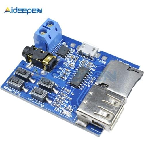 DC 3.7V-5.5V TF Card U Disk MP3 Format Decoder Board Module Amplifier Decoding Audio Player MP3 Decoding Play Module