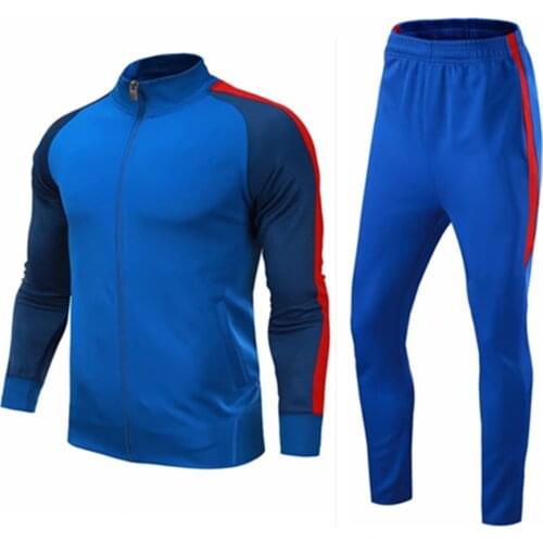 Kids Tracksuits Long Soccer Sets Girls Boys Football Jacket & Pants Kit Child Soccer Training Suit Autumn Winter Running Clothes