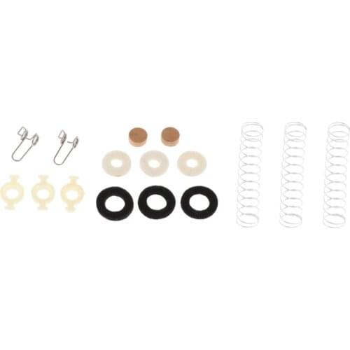 Set of 16 Trumpet Piston Valve Repair Kit w/ Piston Spring Felt Pad for Trumpet Cornet Parts