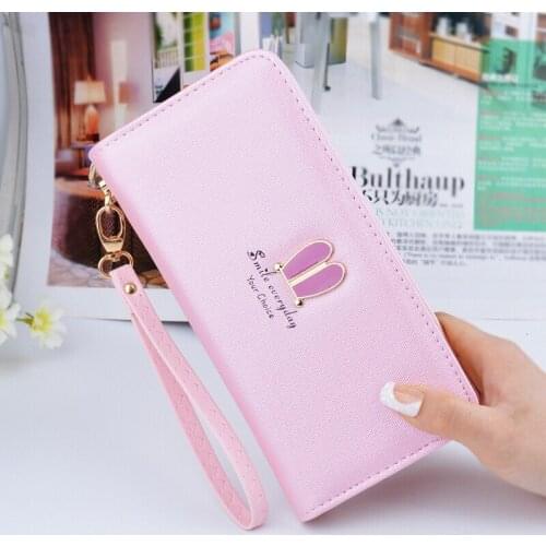 Fashion Long woman Wallets PU Leather Cards Holder womens bag Fashion Soft Ladies Purse