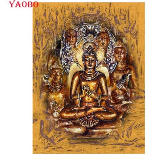Full Square/Round Drill 5D DIY Diamond Painting Buddha Religious icon 3D Embroidery Beads Cross Stitch Kits 5D Home Decor Gift