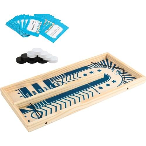 Table Hockey Paced Sling Puck Board Games Sling Puck Game for Adult Child Family Party Game Toys Fast Hockey